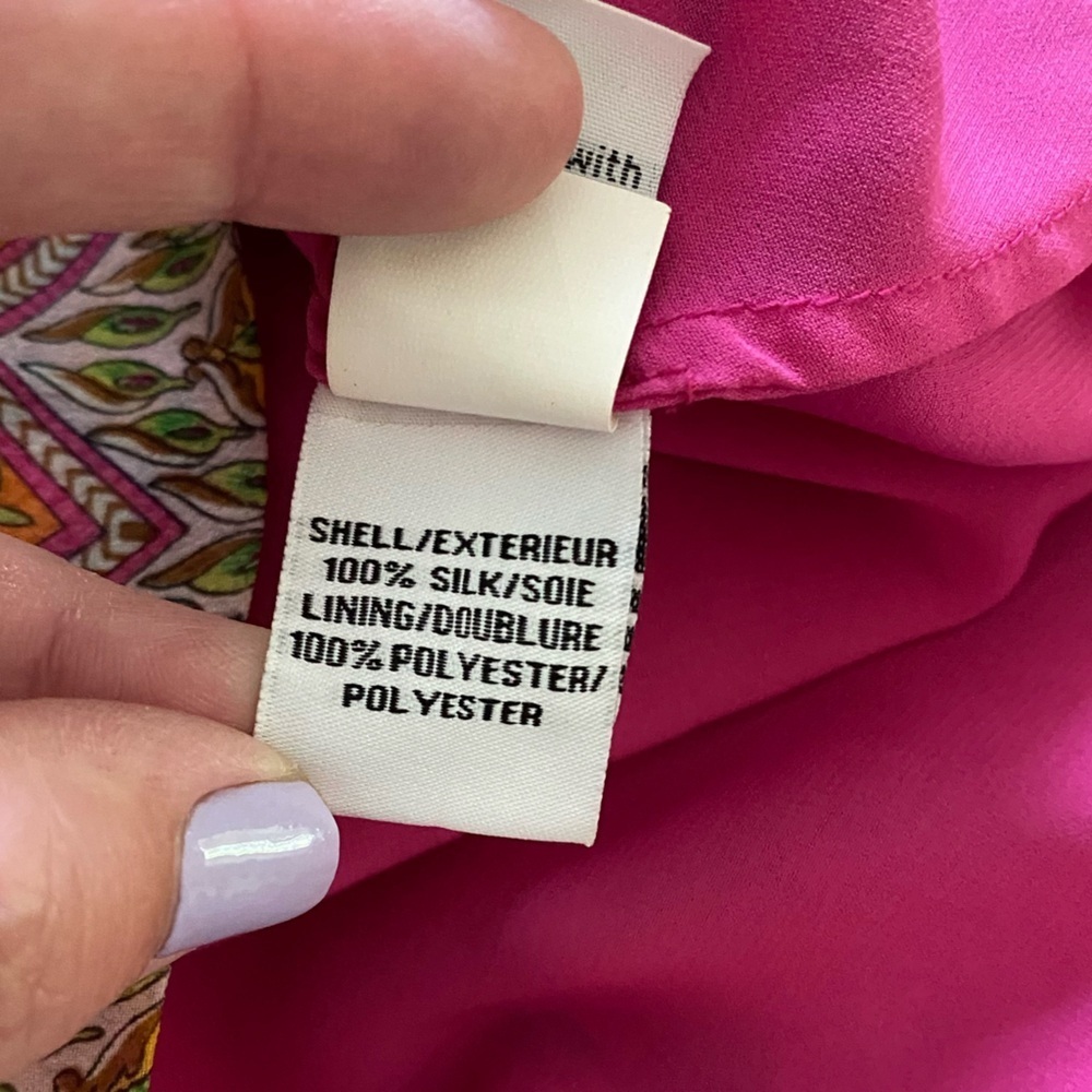 Diane Von Furstenberg DVF Pink Colorful Floral Parry Silk Dress 4 - Picture 16 of 16